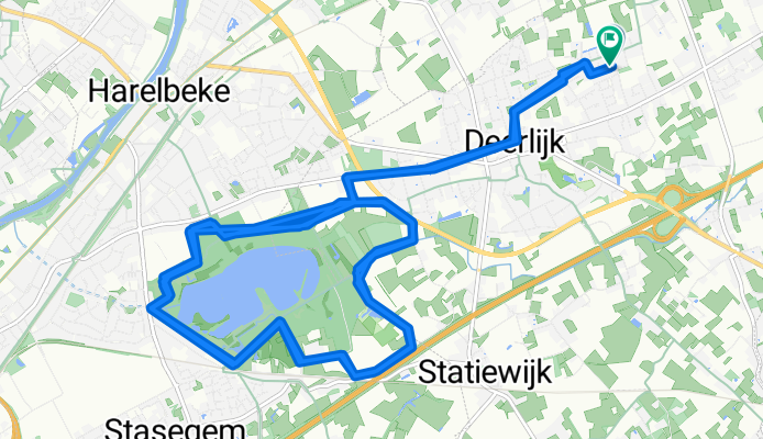 Vinkenlaan 27, Deerlijk naar Vinkenlaan 20, Deerlijk