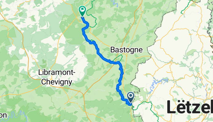 De Route de Bastogne 26, Martelange à N843 65, Tenneville