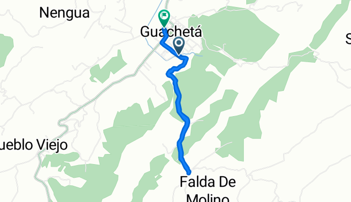 Cascajera Cumbre    De Calle 2e 146, Guachetá a Carrera 5 4-1, Guachetá