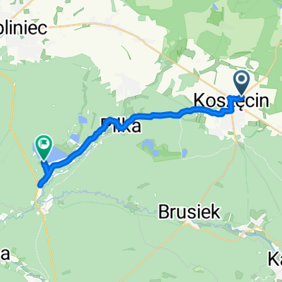 Boronowska 38, Koszęcin do Osiedle Posmyk 7, Lubliniec