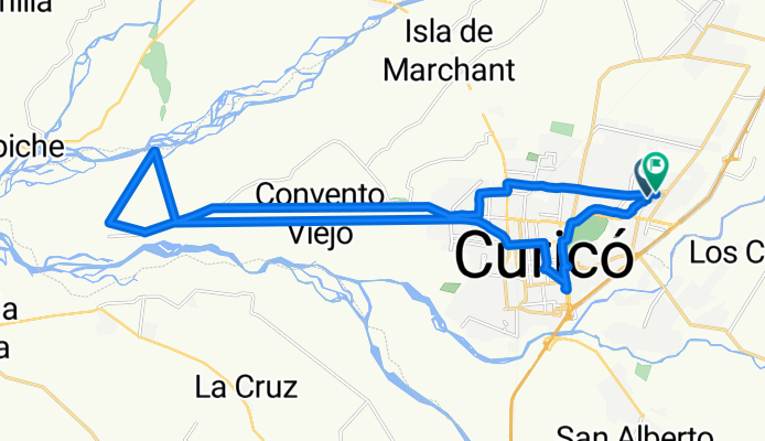 De Joaquín Edward Bello 1537, Curicó a Pasaje Rubén Darío 2042, Curicó