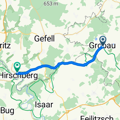 Gutenfürster Straße 5, Weischlitz nach Hofer Straße 17, Hirschberg