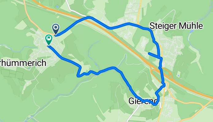 Höhenstraße 28, Hümmerich nach Friedrichstraße 6, Hümmerich