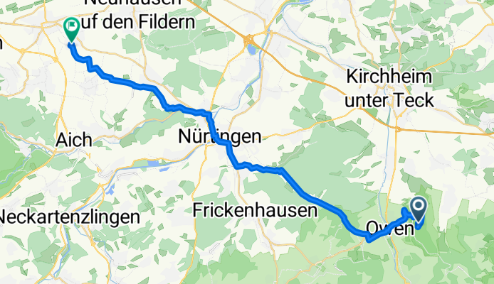 Teckstraße 100, Owen nach Lange Straße 51, Filderstadt