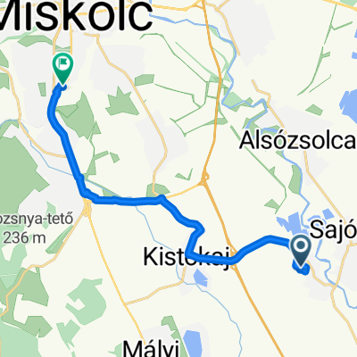 Arany János utca 14, Sajópetri to Soltész Nagy Kálmán utca 183, Miskolc