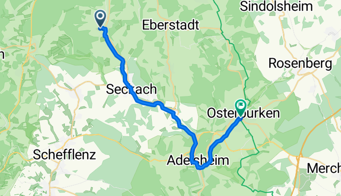Hausemer Weg 17, Buchen (Odenwald) nach Römerstraße 15, Osterburken