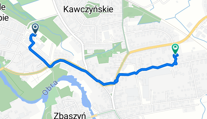 Na Kępie 6, Zbąszyń do Sportowa 29, Zbąszyń