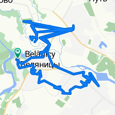 От Сосновая 1-я улица 44, Беляницы до Сосновая 1-я улица 42, Беляницы