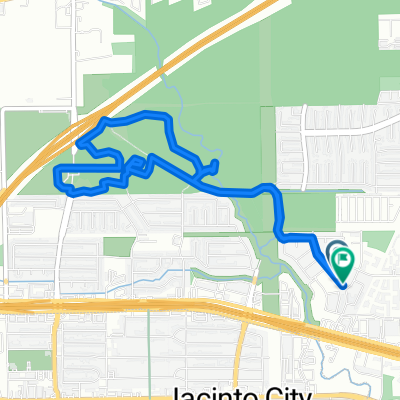 819 Centerwood Dr, Houston to 834 Centerwood Dr, Houston