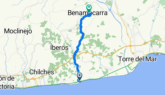 playa valleniza a benamocarra