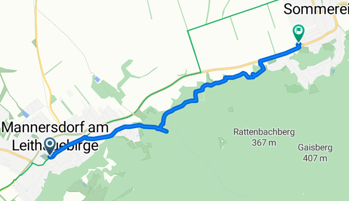 Untere Kirchengasse 30, Mannersdorf am Leithagebirge nach Dorfbrunn 26, Sommerein