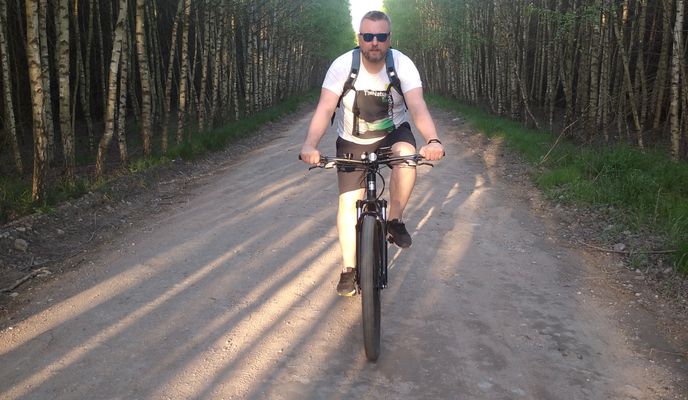 Foto 2 de la ruta de Bikemap "Kalinowa 1B, Krobia do Wesoła 13, Głogowo"