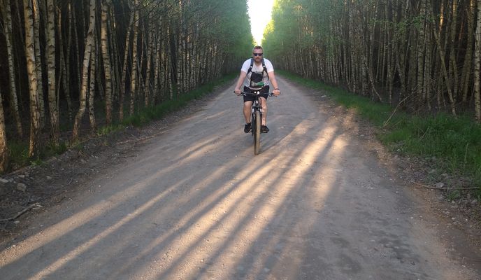 Foto 1 de la ruta de Bikemap "Kalinowa 1B, Krobia do Wesoła 13, Głogowo"