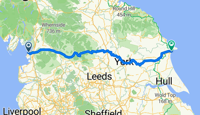 Morecambe to Bridlington via Grassington and York