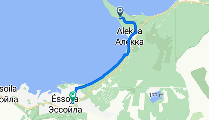 Маршрут в улица Мелиораторов, Эссойла