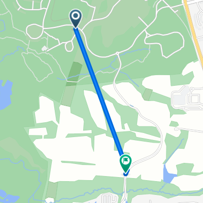 Route to 1001 Watkins Park Dr, Upper Marlboro