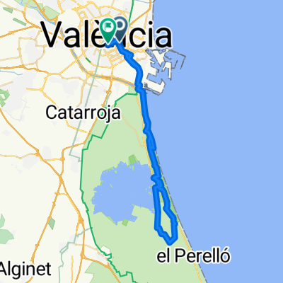 Volteta por el Saler y la Albufera desde Valencia. IBP 32