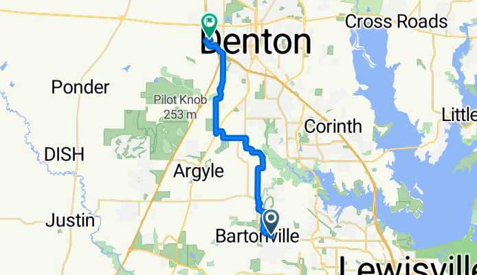 9090 Witt Ln, Lantana to 3100 Jim Christal Rd, Denton