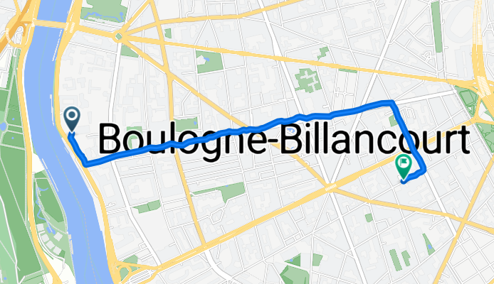 De 39 Quai Alphonse Le Gallo, Boulogne-Billancourt à 72 Rue Marcel Dassault, Boulogne-Billancourt