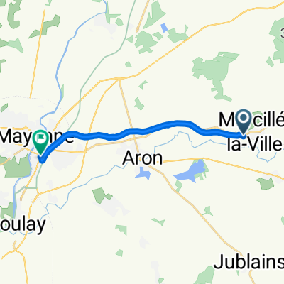 De 1B Rue de Normandie, Marcillé-la-Ville à 1 Boulevard Anatole France, Mayenne