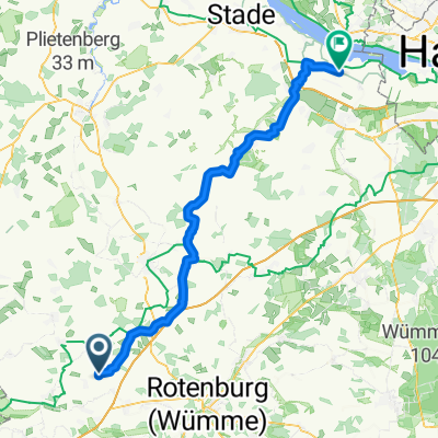 Am Glockenstuhl 16, Ottersberg nach Osterjork 10, Jork