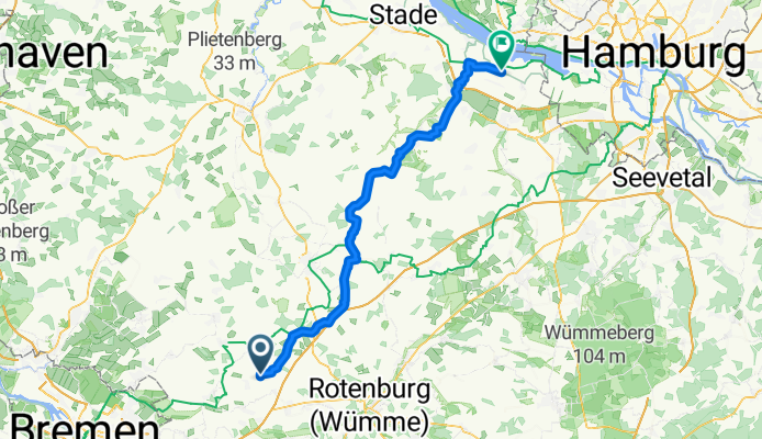 Am Glockenstuhl 16, Ottersberg nach Osterjork 10, Jork