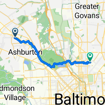 Dolfield Avenue 3900, Baltimore to East 27th Street 666, Baltimore