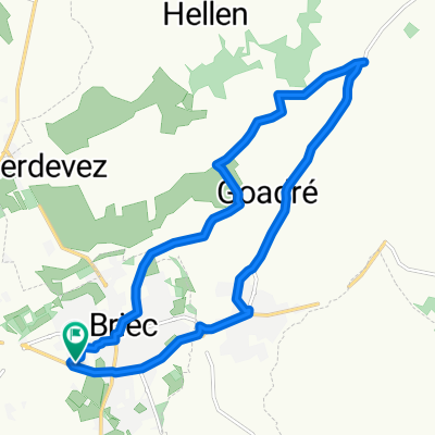 De Le Clos de Lannechuen 45, Briec à Le Clos de Lannechuen 44, Briec