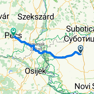 Bačka Topola to Pécs