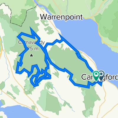 Carlingford 'Da Cooley Thriller' XC Marathon 2008 - Approximate Route