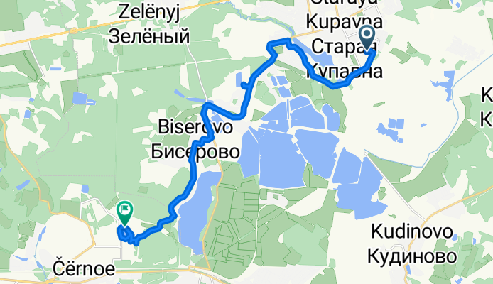 маршрут с Советская улица, 44Б, Старая Купавна