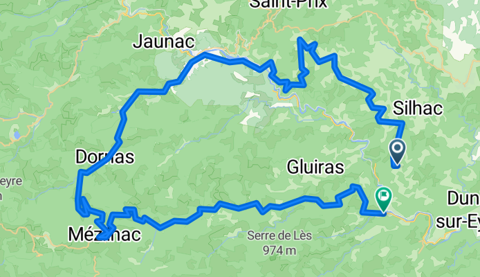 De D2b, Saint-Maurice-en-Chalencon à 11 Rue des Écoles, Saint-Sauveur-de-Montagut