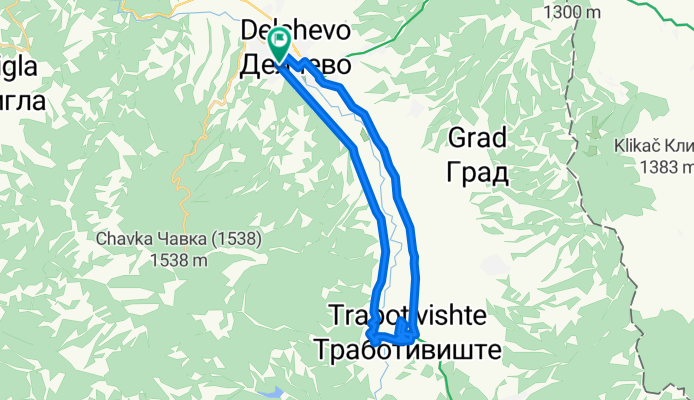Ivo Lola Ribar 22, Delcevo to Golachka 49, Delcevo