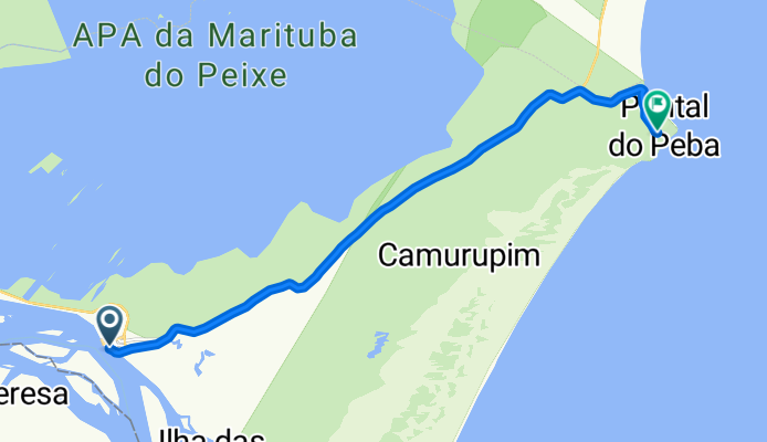Rota desde Rua Coronel José Leonel, 42–112, Piaçabuçu