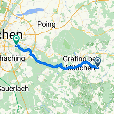 Dorfstraße 17, Frauenneuharting nach Friedenspromenade 23A, München