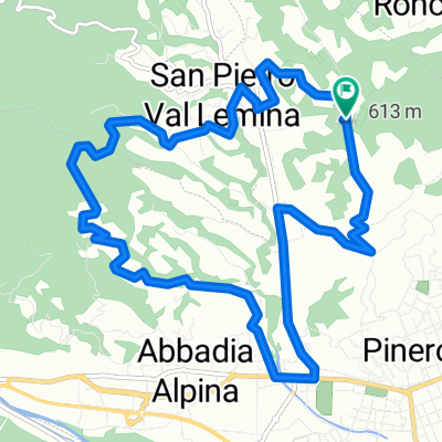 Da Strada Costagrande 109, Pinerolo a Strada Costagrande 109, Pinerolo