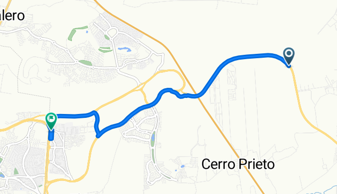 De Paseo Centenario del Ejército Mexicano a Avenida Bufalo 8, Santiago de Querétaro