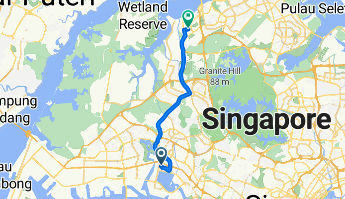 Singapore to Kranji Road 12, Singapore