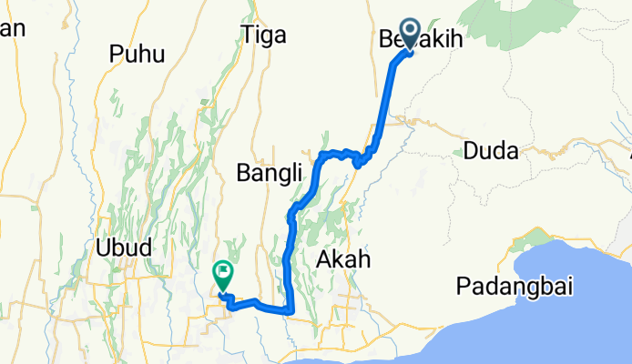 Jalan Raya Besakih 14, Rendang to Jalan Cendrawasih No.31, Kecamatan Gianyar