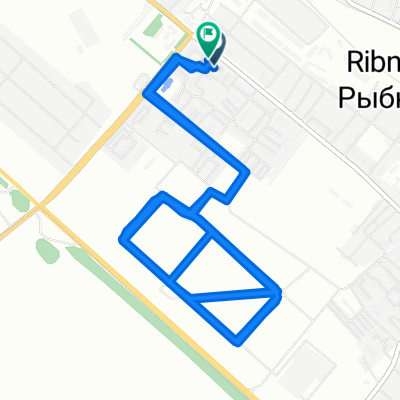 От улица Большая 4б, Рыбное до улица Большая 4-а, Рыбное