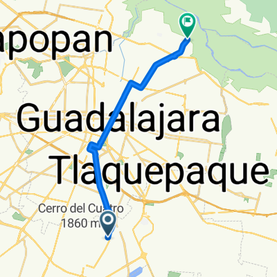 De Prolongación Gobernador Curiel 5506–5524, Tlaquepaque a Avenida Belisario Domínguez 4441, Guadalajara