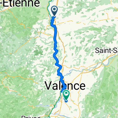 De Avenue Gabriel Péri 91, Roussillon à Montée de Saint Fely, Beauvallon