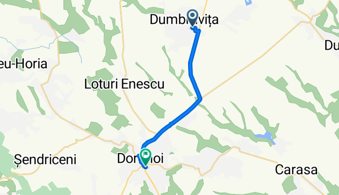 Unnamed Road, Dumbrăvița to Strada Zmeului 1510, Dorohoi