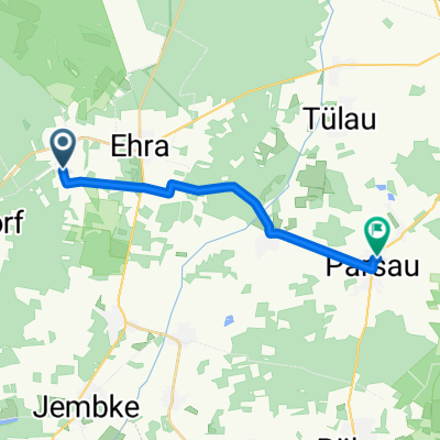 Route nach Schmiedestraße 4, Parsau