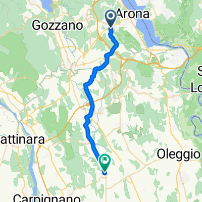 Da Via Ceserio 14, Oleggio Castello a Via Crocetta 7, Barengo