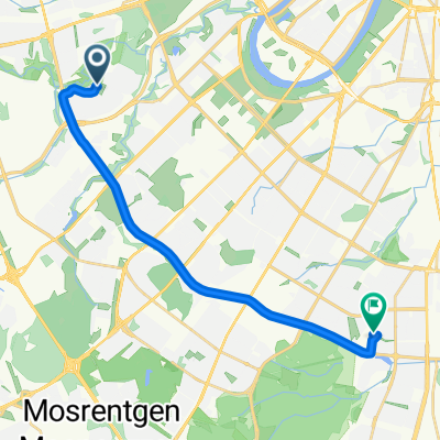 От Нежинская улица, 6, Москва до Азовская улица, 28Б с2, Москва