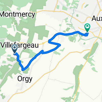 De 12 Rue des Clématites, Villefargeau à 10–30 Avenue de Lattre de Tassigny, Auxerre