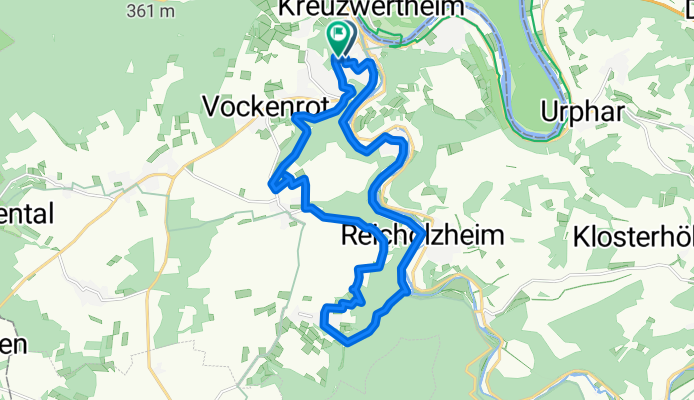Alte Vockenroter Steige 2, Wertheim nach Boxtaler Weg 8, Wertheim