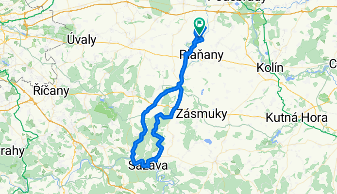 středně náročná Pečky-Sázava