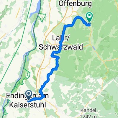 2. Etappe von Endingen am Kaiserstuhl nach Gengenbach